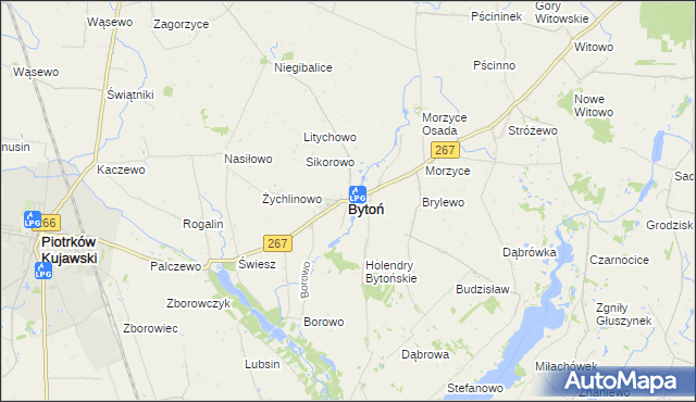 mapa Bytoń, Bytoń na mapie Targeo