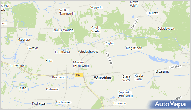 mapa Chylin Mały, Chylin Mały na mapie Targeo