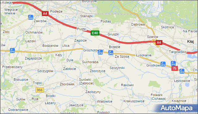 mapa Czyżów gmina Gdów, Czyżów gmina Gdów na mapie Targeo