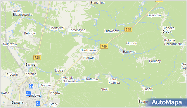 mapa Fidor, Fidor na mapie Targeo