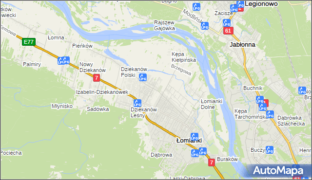 mapa Kiełpin Poduchowny, Kiełpin Poduchowny na mapie Targeo