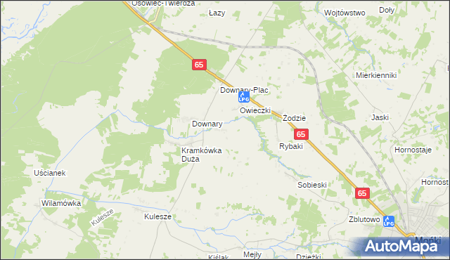 mapa Kramkówka Mała, Kramkówka Mała na mapie Targeo