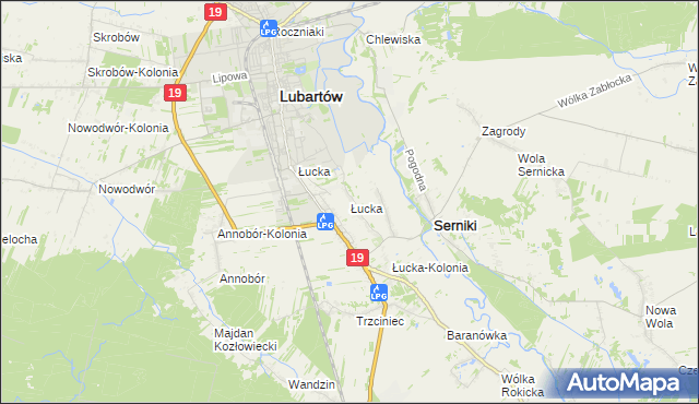 mapa Łucka, Łucka na mapie Targeo