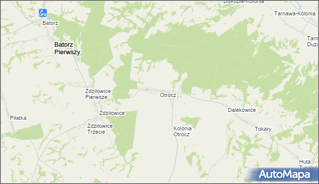 mapa Otrocz, Otrocz na mapie Targeo