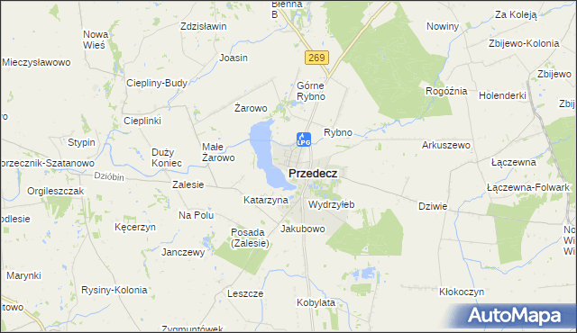 mapa Przedecz, Przedecz na mapie Targeo