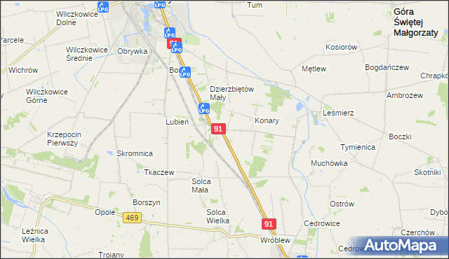 mapa Sierpów, Sierpów na mapie Targeo