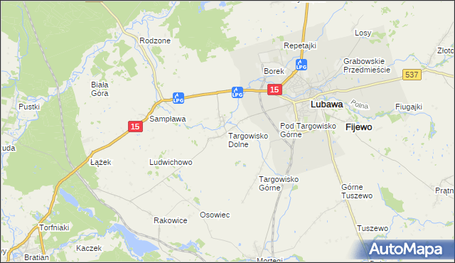 mapa Targowisko Dolne, Targowisko Dolne na mapie Targeo