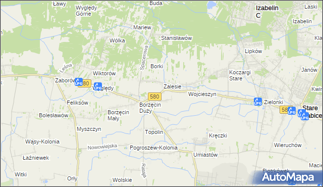 mapa Wierzbin, Wierzbin na mapie Targeo