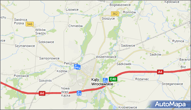 mapa Wszemiłowice, Wszemiłowice na mapie Targeo