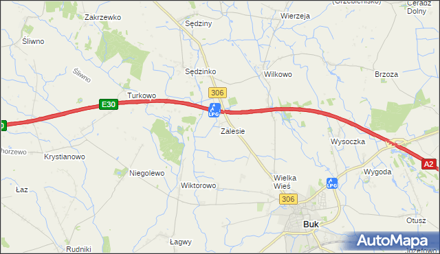 mapa Zalesie gmina Duszniki, Zalesie gmina Duszniki na mapie Targeo