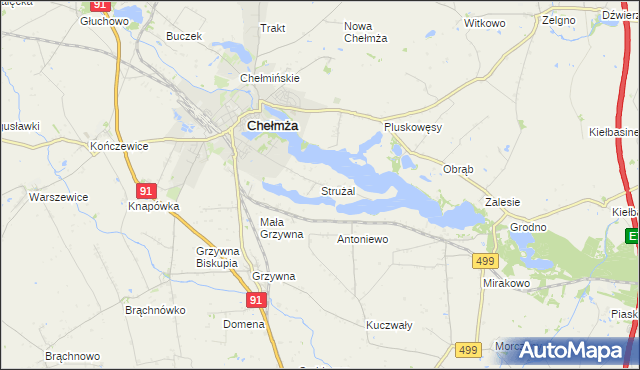 mapa Strużal, Strużal na mapie Targeo