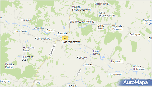 mapa Sady gmina Skierbieszów, Sady gmina Skierbieszów na mapie Targeo