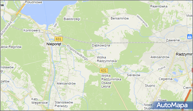 mapa Wólka Radzymińska, Wólka Radzymińska na mapie Targeo