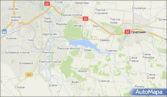 mapa Szałe, Szałe na mapie Targeo