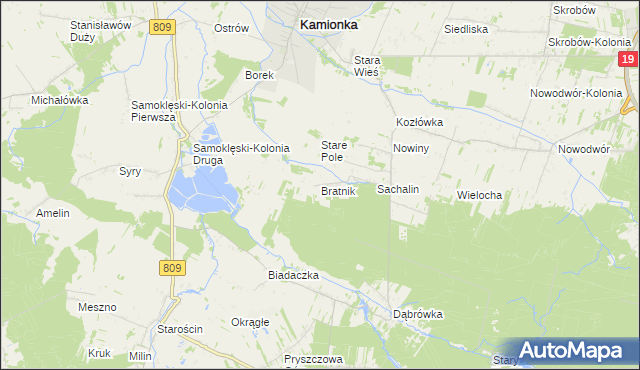 mapa Bratnik, Bratnik na mapie Targeo