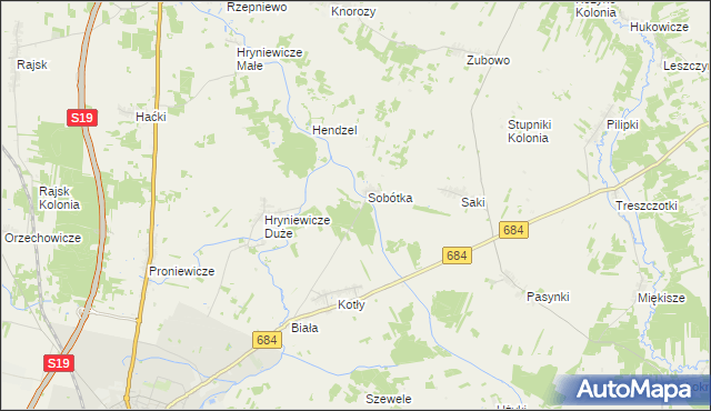 mapa Orlanka, Orlanka na mapie Targeo
