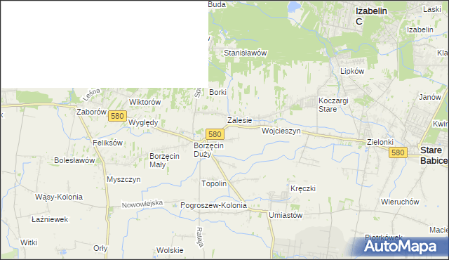 mapa Wierzbin, Wierzbin na mapie Targeo