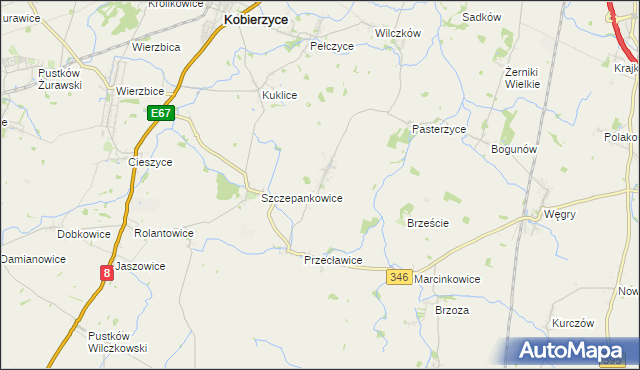 mapa Jaksonów, Jaksonów na mapie Targeo