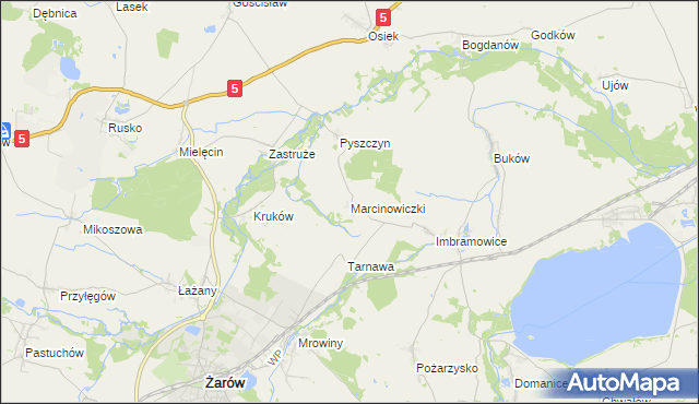 mapa Marcinowiczki, Marcinowiczki na mapie Targeo