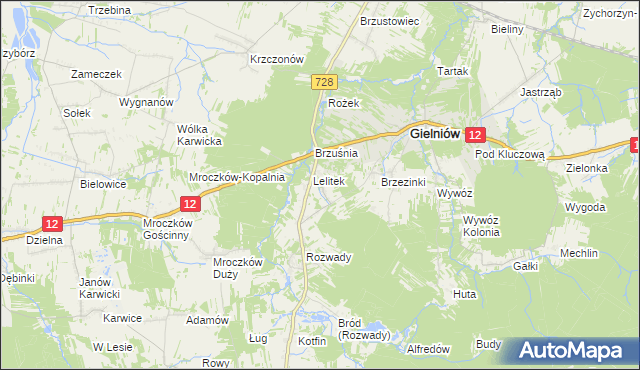 mapa Snarki, Snarki na mapie Targeo