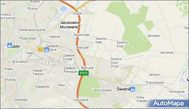 mapa Kolonia Świdnik Mały, Kolonia Świdnik Mały na mapie Targeo