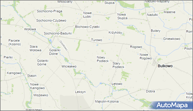 mapa Nowy Podleck, Nowy Podleck na mapie Targeo