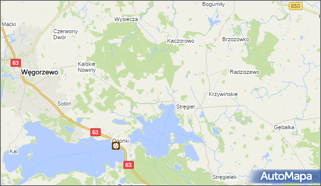 mapa Matyski, Matyski na mapie Targeo