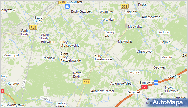 mapa Budy Józefowskie, Budy Józefowskie na mapie Targeo