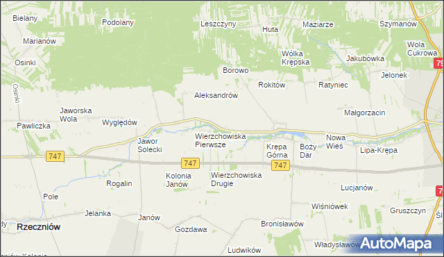 mapa Zofiówka gmina Lipsko, Zofiówka gmina Lipsko na mapie Targeo