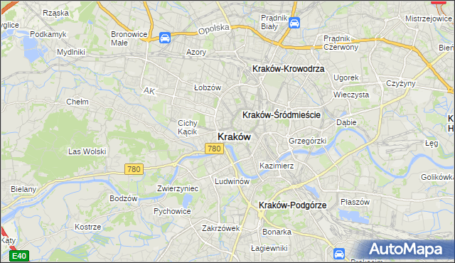 mapa Nowy Świat gmina Kraków, Nowy Świat gmina Kraków na mapie Targeo