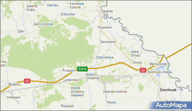 mapa Dobryłówka, Dobryłówka na mapie Targeo