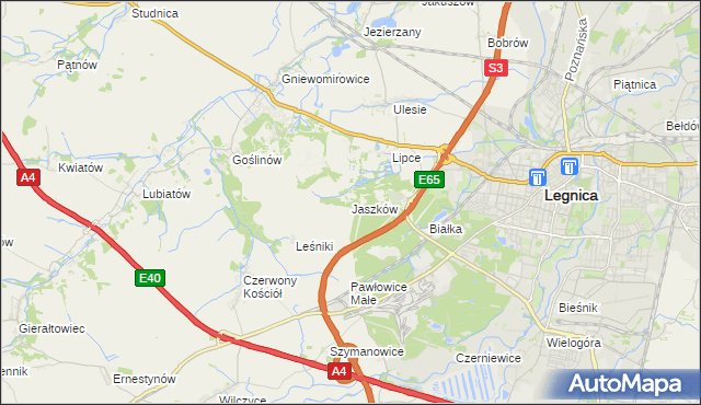 mapa Jaszków, Jaszków na mapie Targeo