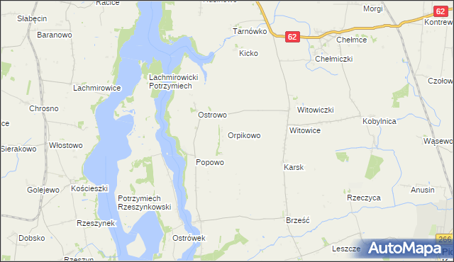 mapa Orpikowo, Orpikowo na mapie Targeo