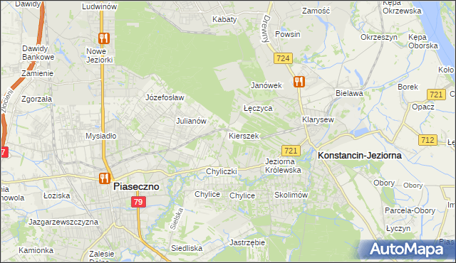 mapa Kierszek, Kierszek na mapie Targeo