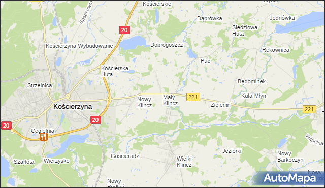 mapa Mały Klincz, Mały Klincz na mapie Targeo