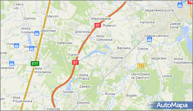 mapa Baszkówka, Baszkówka na mapie Targeo
