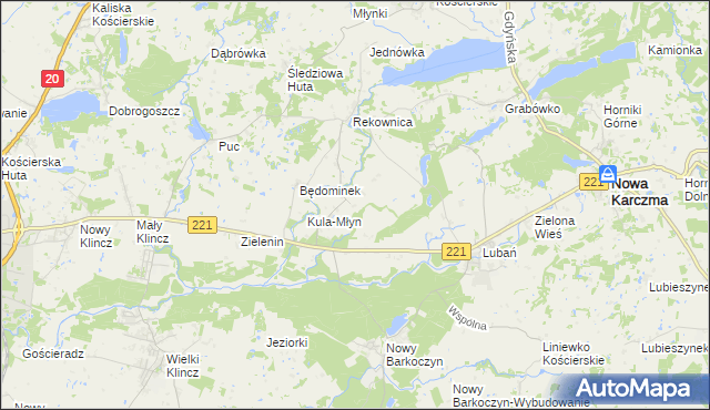 mapa Będomin, Będomin na mapie Targeo