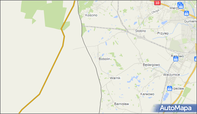 mapa Bobolin gmina Kołbaskowo, Bobolin gmina Kołbaskowo na mapie Targeo