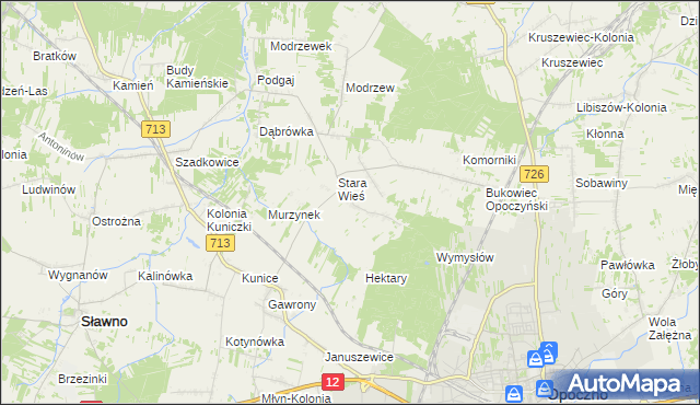 mapa Brzustówek, Brzustówek na mapie Targeo