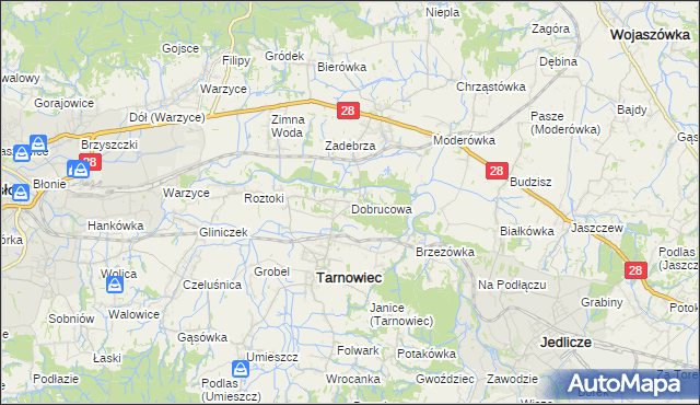 mapa Dobrucowa, Dobrucowa na mapie Targeo