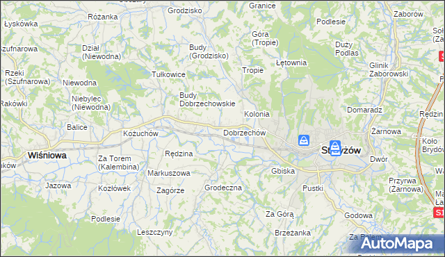 mapa Dobrzechów, Dobrzechów na mapie Targeo