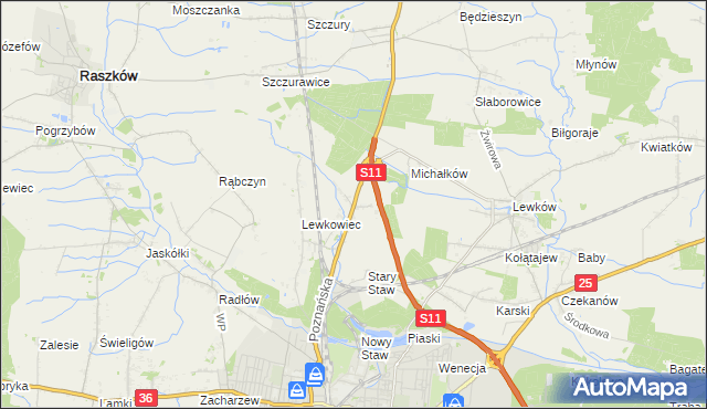 mapa Franklinów, Franklinów na mapie Targeo