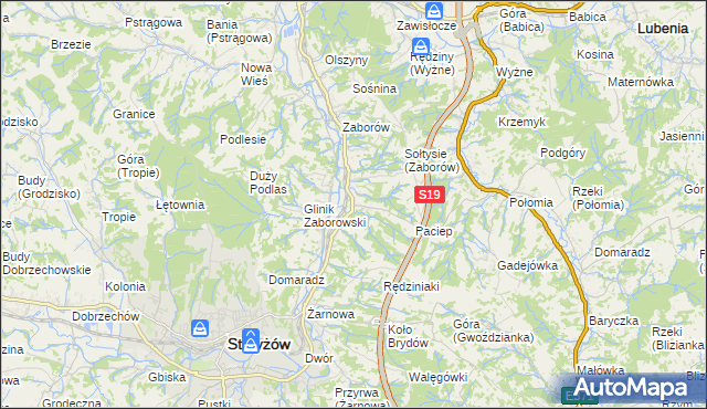 mapa Glinik Charzewski, Glinik Charzewski na mapie Targeo
