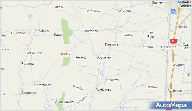 mapa Gościejew, Gościejew na mapie Targeo