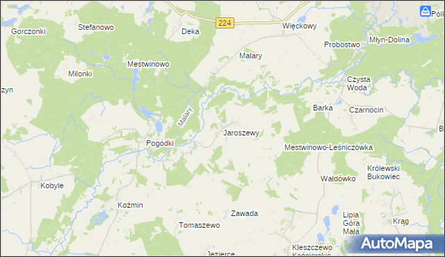 mapa Jaroszewy, Jaroszewy na mapie Targeo