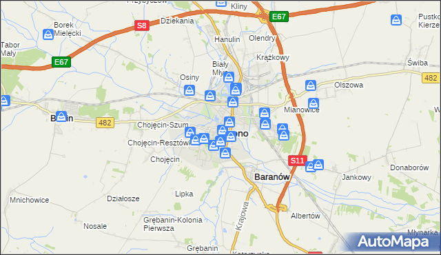 mapa Kępno, Kępno na mapie Targeo