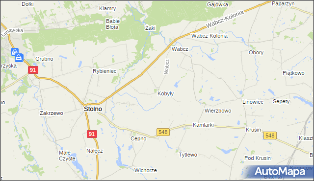 mapa Kobyły, Kobyły na mapie Targeo