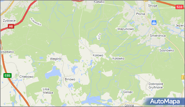 mapa Kołowo, Kołowo na mapie Targeo