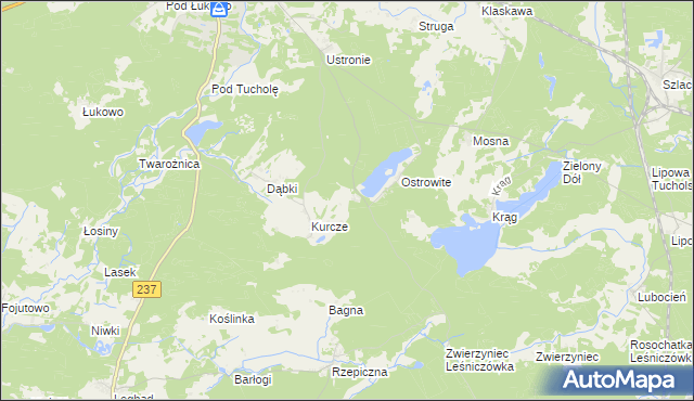 mapa Konewki, Konewki na mapie Targeo