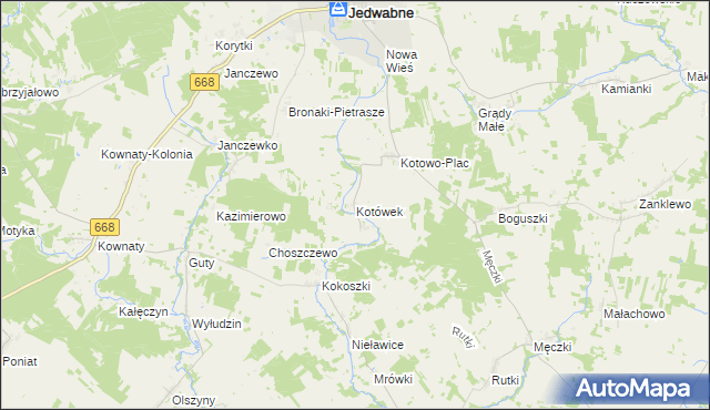 mapa Kotówek, Kotówek na mapie Targeo